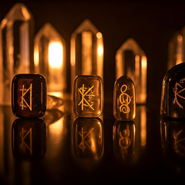 Beschermde en Verlichte kristalmix