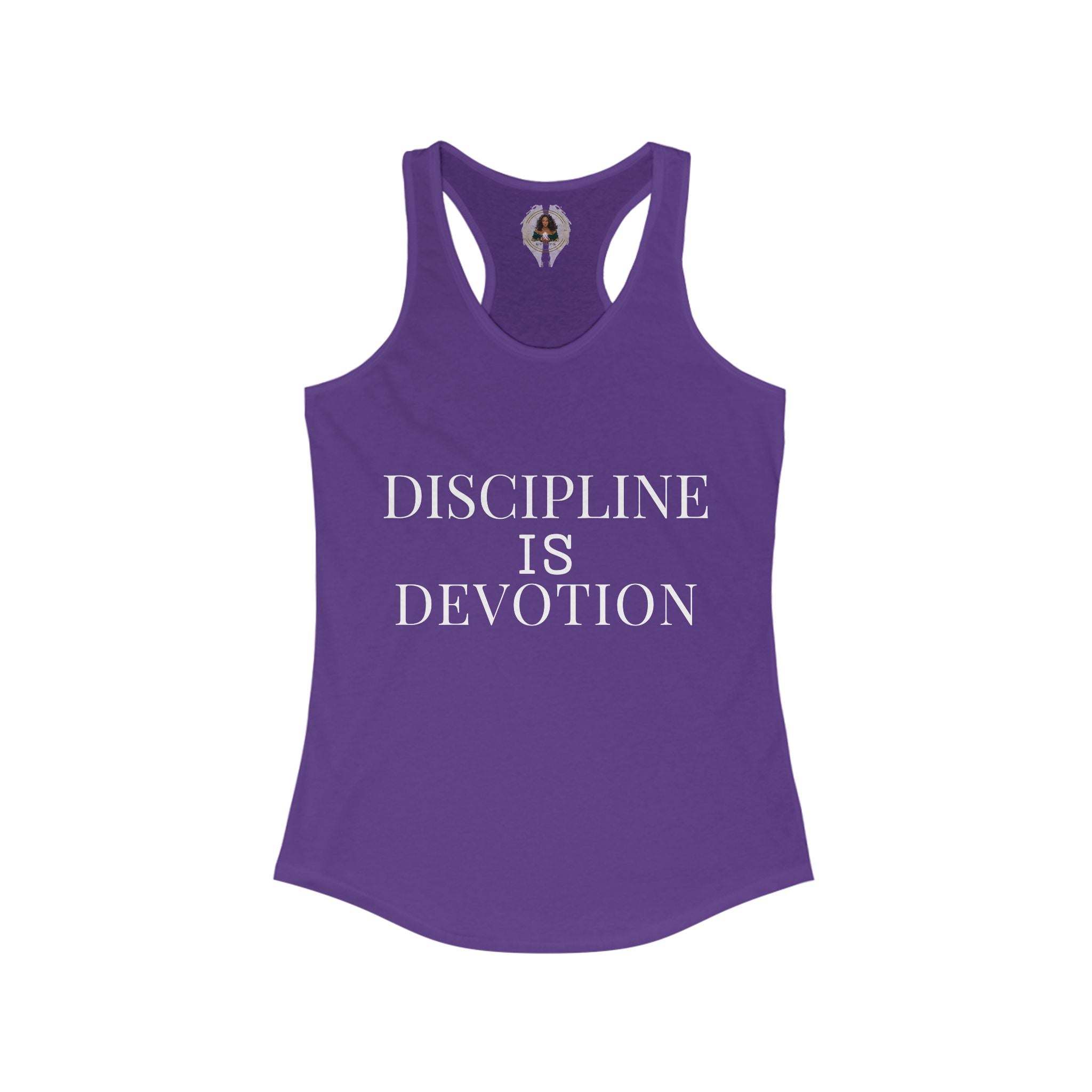 Disipline is Devotion - Empowering Women's Racerback Tank